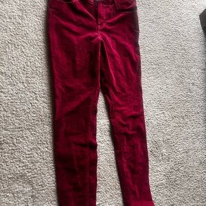 Old Navy Women's Velvet Red Jeans
